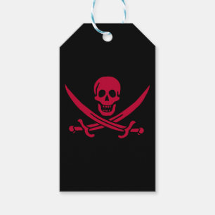 Crimson Skull & Schwerter Pirate Fahne von Calico Geschenkanhänger