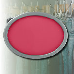 Crimson Solid Color | Classic | elegant | Trendy Ovale Gürtelschnalle<br><div class="desc">Crimson Solid Color | Classic | elegant | Trendy | Stilvoll</div>
