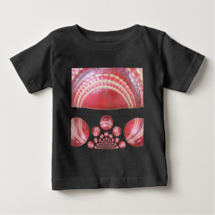 Crimson Spin – Ein wunderschöner roter Kricketball Baby T-shirt