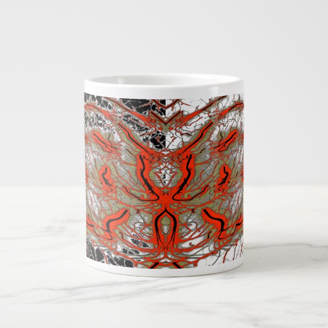 Crimson Spiralcore Jumbo Mug Jumbo-Tasse (Vorderseite)