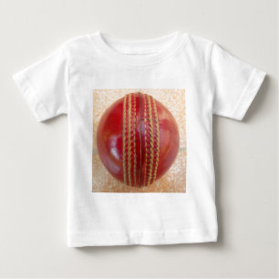 Crimson Stitch Focus: Nahes Up of Cricket's Heart Baby T-shirt