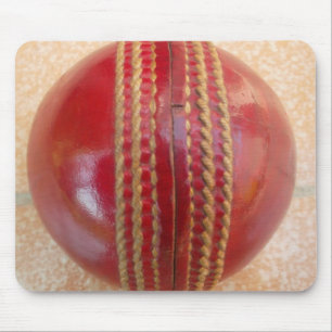 Crimson Stitch Focus: Nahes Up of Cricket's Heart Mousepad