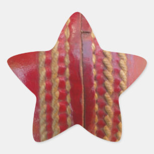 Crimson Stitch Fokus: Nahaufnahme von Crickets Her Stern-Aufkleber