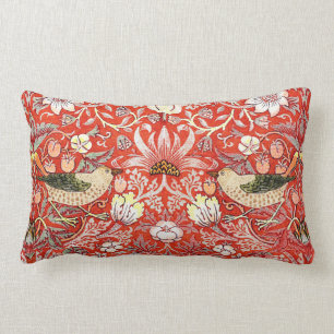Crimson Strawberry Diief Lumbar Pillow Lendenkissen