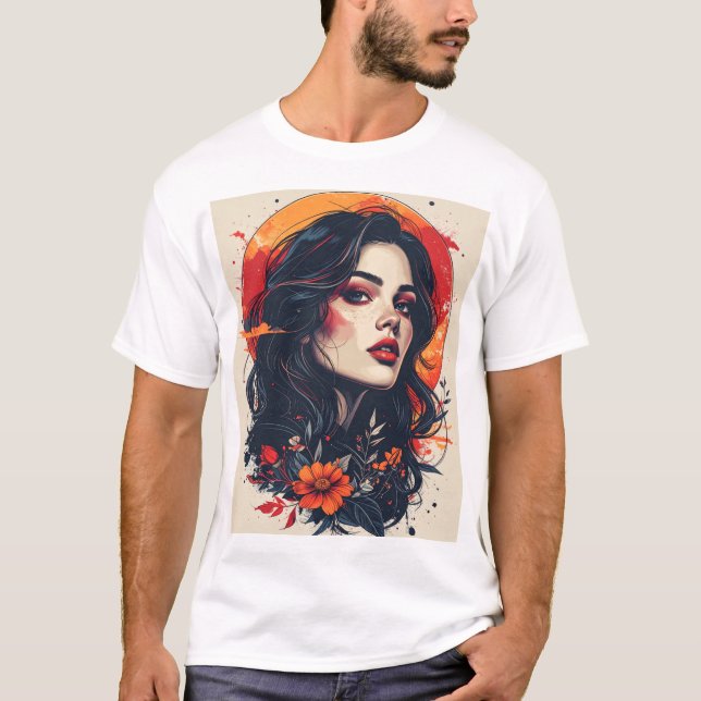 Crimson Sunset Muse T-Shirt (Vorderseite)