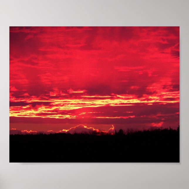Crimson Sunset Poster (Vorne)