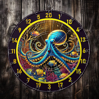 Crimson-Tiefen Octopus Dartboard Dartscheibe