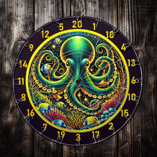 Crimson-Tiefen Octopus Dartboard Dartscheibe