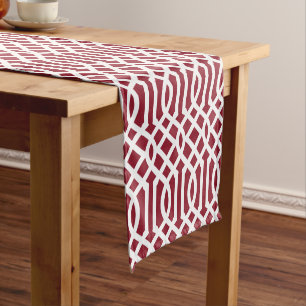 Crimson Trellis Kurzer Tischläufer