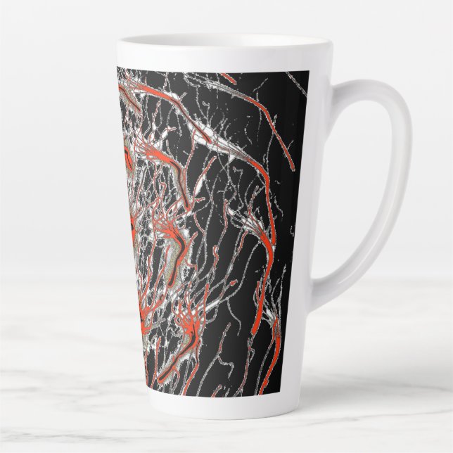 Crimson Veinflow Latte Mug Milchtasse (Rechts)