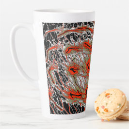 Crimson Vortex Latte Mug Milchtasse