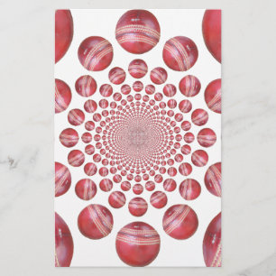 Crimson Vortex: Schöne Kunst im Roten Cricket-Ball