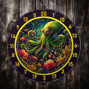 Crimson Wave Octopus Dartboard Dartscheibe