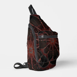 Crimson Web: Fraktal-Tanz mit der Redback Spider Crossbody Bag