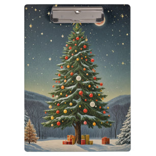 Crimson Weihnachten Klemmbrett