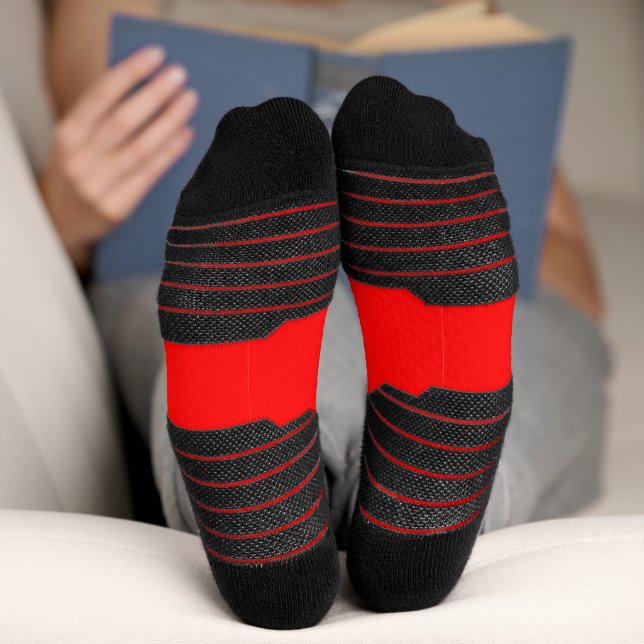 Crimsoned Red Name Athletic Socken (Unterseite)