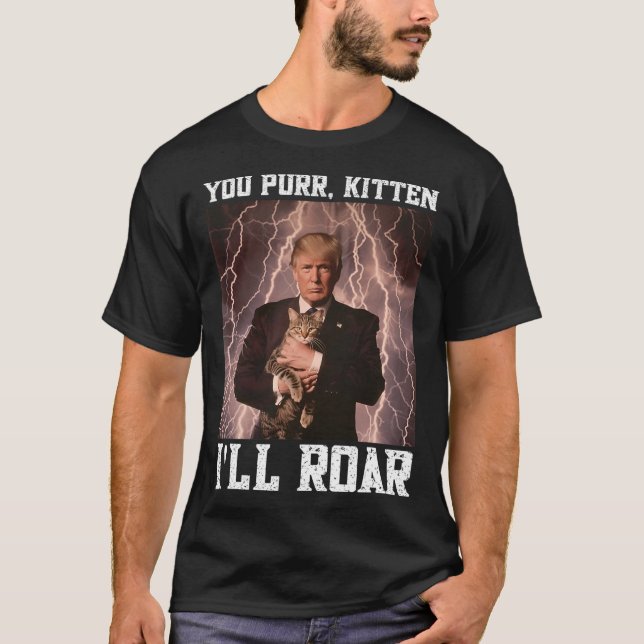 Cringy Alpha Trump Kitten Meme Cat Protector Cring T-Shirt (Vorderseite)
