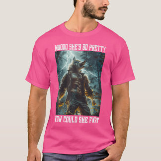 Cringy Sad Angry Werewolf Kitten Cringe Alpha Wolf T-Shirt