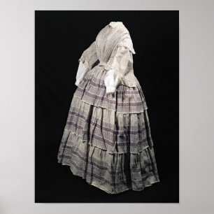Crinoline dress, 1850-60 poster
