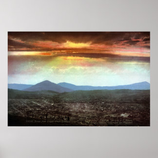 Cripple Creek Colorado Panoramasicht VINTAG Poster