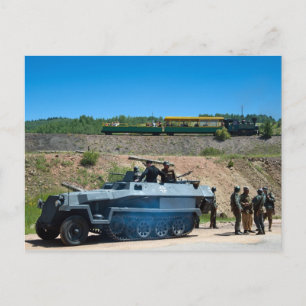 Cripple Creek Narrow Gage und deutscher Tank Postkarte