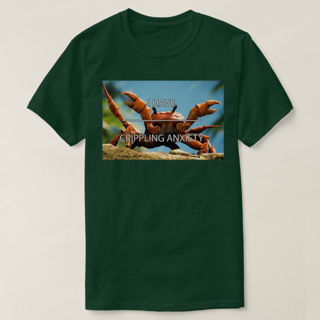 Crippling Angstkrabbe-Rave T-Shirt (Design vorne)