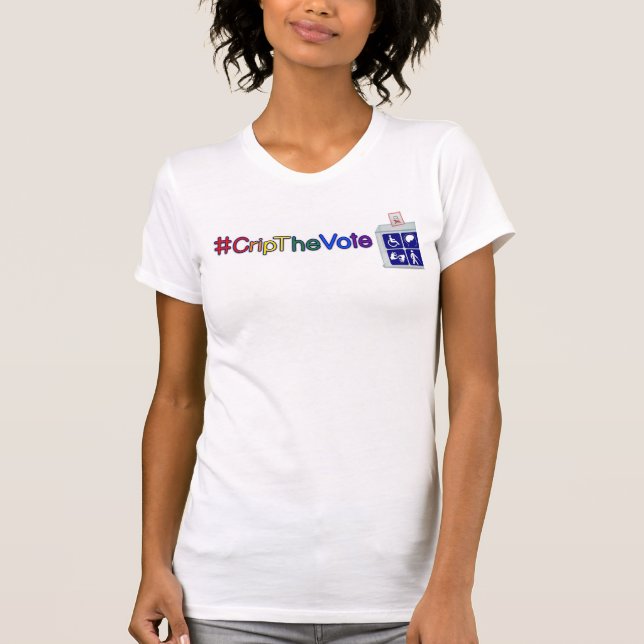 #CripTheVote T - Shirt für die Frauen, die Stolz (Vorderseite)