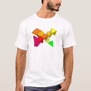 Cris Cross Geometric Formen T - Shirt Design