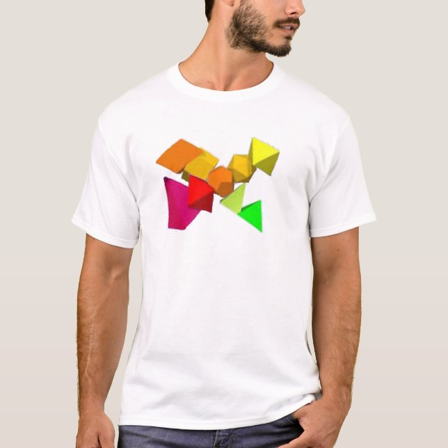 Cris Cross Geometric Formen T - Shirt Design (Vorderseite)