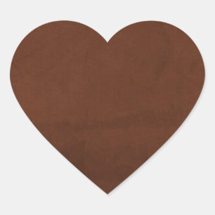 Crisp Fall Luftblatt Papier02 RICH KAFFEE BROWN TE Herz-Aufkleber
