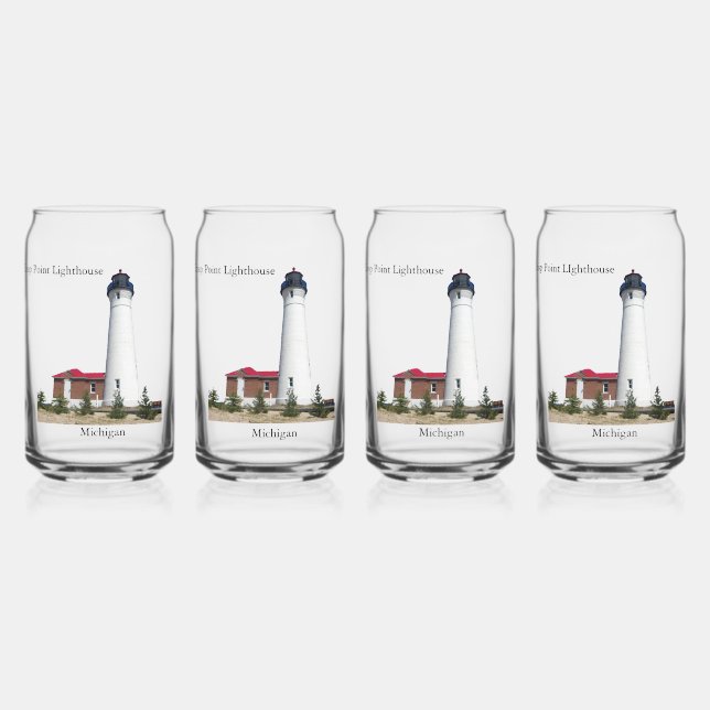 Crisp Point Lighthouse Can Glas (Vorderseite)