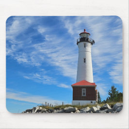 Crisp Point Lighthouse Mousepad