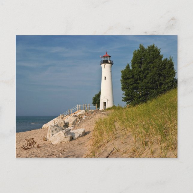 Crisp Point Lighthouse Postkarte (Vorderseite)