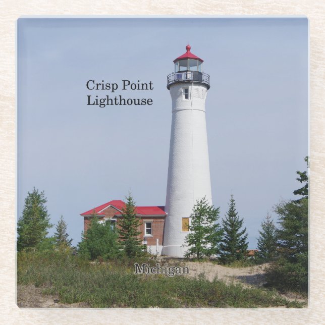 Crisp Point Lighthouse Untersetzer (Vorderseite)