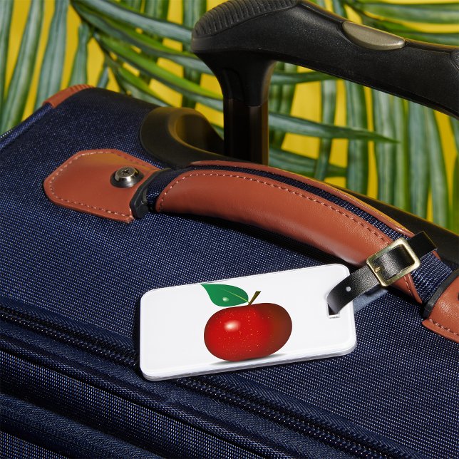 Crisp Red Apple Luggage Tags Gepäckanhänger (Von Creator hochgeladen)
