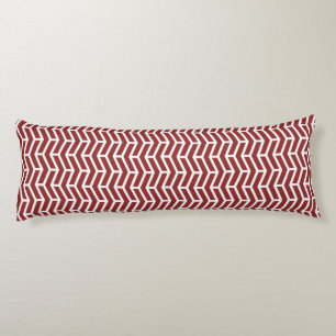 Crisp Sharp gegen Pfeile Zickzack Red White Seitenschläferkissen