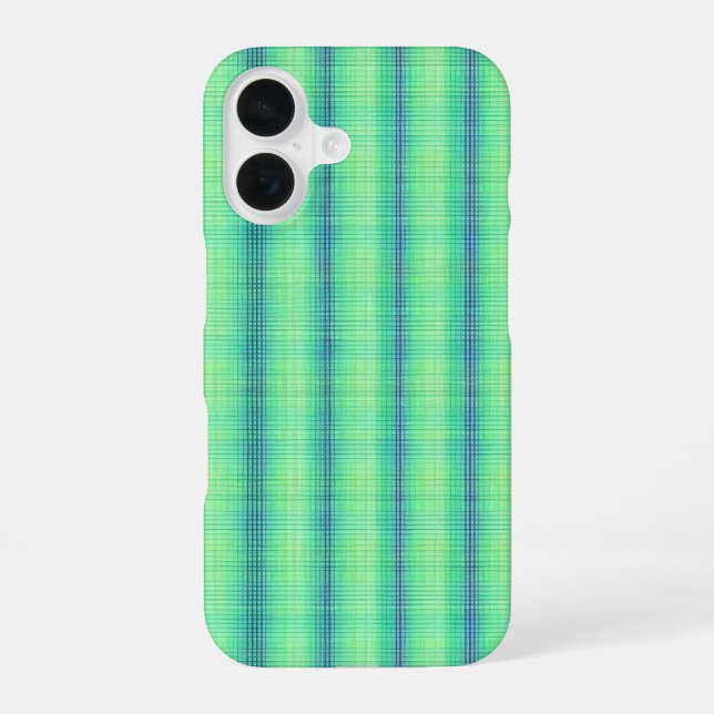 Crisp Tartan Design Phone Case iPhone 16 Hülle (Rückseite)