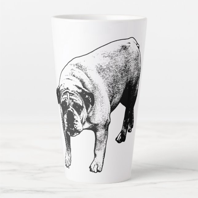 Crisp Weihnachten Bulldog Milchtasse (Vorderseite)