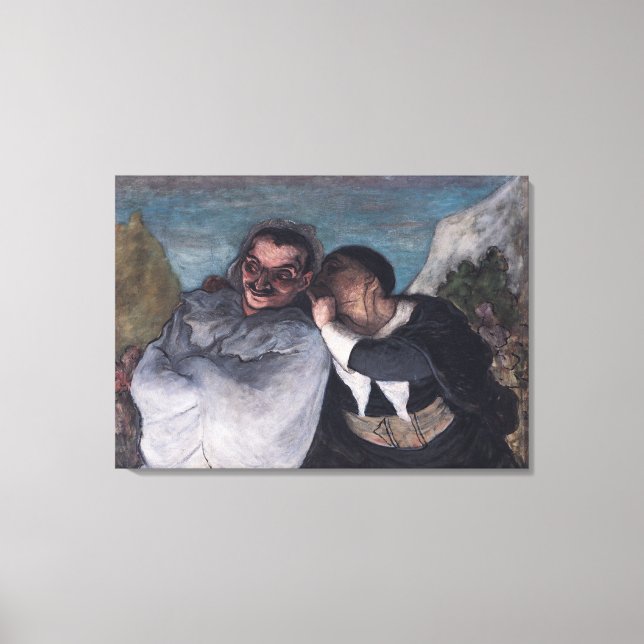 Crispin und Scapin Leinwanddruck (Vorderseite)