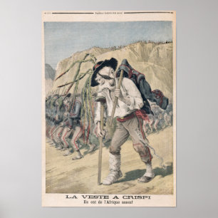 Crispis Niederlagenkarikatur Poster