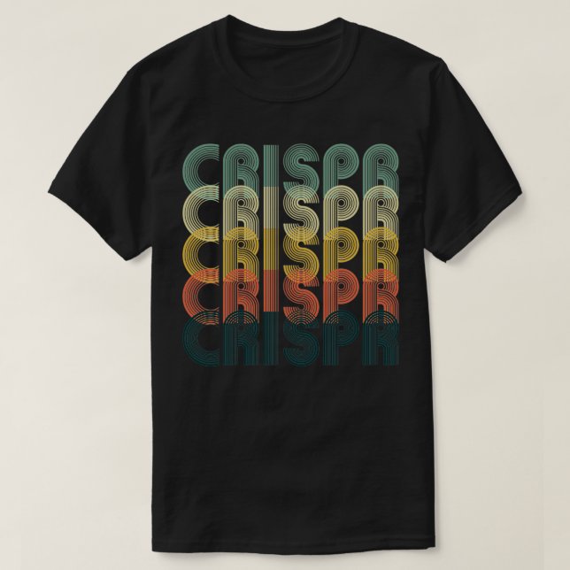 CRISPR Cas9 Vintage Retro-Wissenschaftsbiologie 2 T-Shirt (Design vorne)