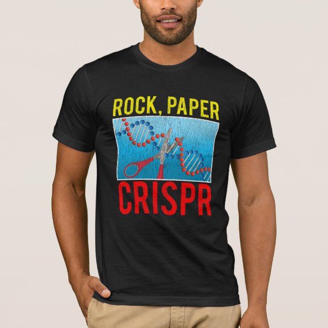 Crispr Funny Biology Student Science Biologin DNA T-Shirt (Vorderseite)