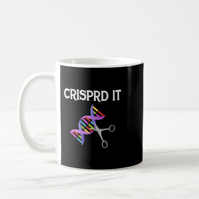 Crispr Rock Paper Crispr Genetiker Biologe Kaffeetasse (Links)