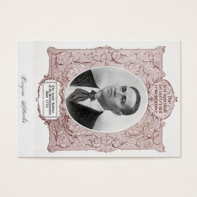 Crispus Attucks: Märtyrer der amerikanischen Revol (Vorderseite)