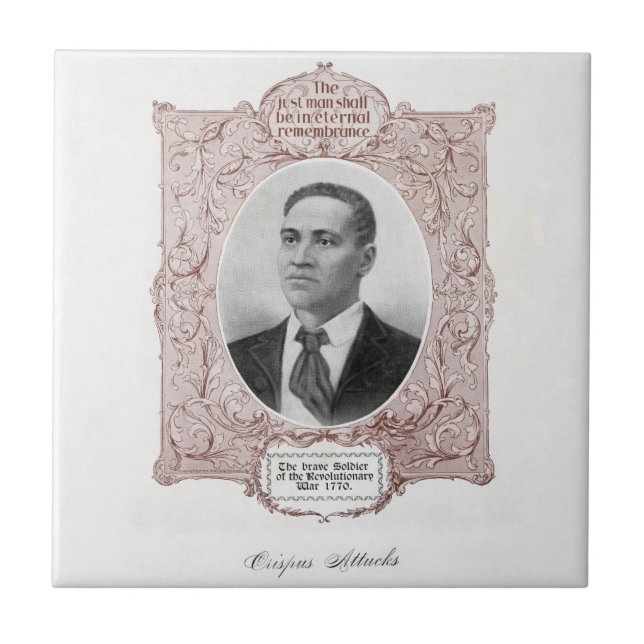 Crispus Attucks: Märtyrer der amerikanischen Revol Fliese (Vorderseite)