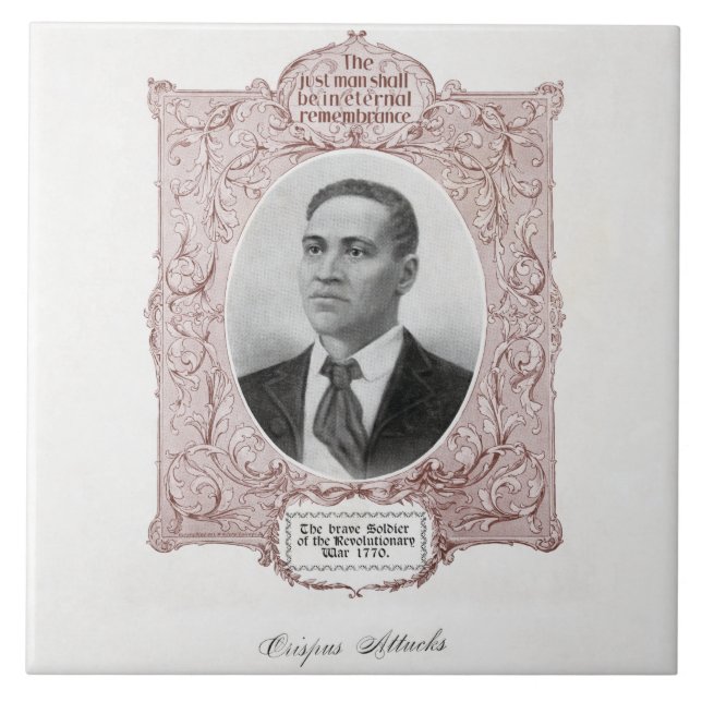 Crispus Attucks: Märtyrer der amerikanischen Revol Fliese (Vorderseite)