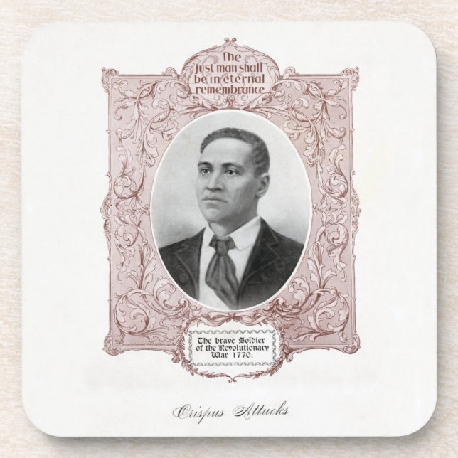 Crispus Attucks: Märtyrer der amerikanischen Revol Getränkeuntersetzer (Vorderseite)