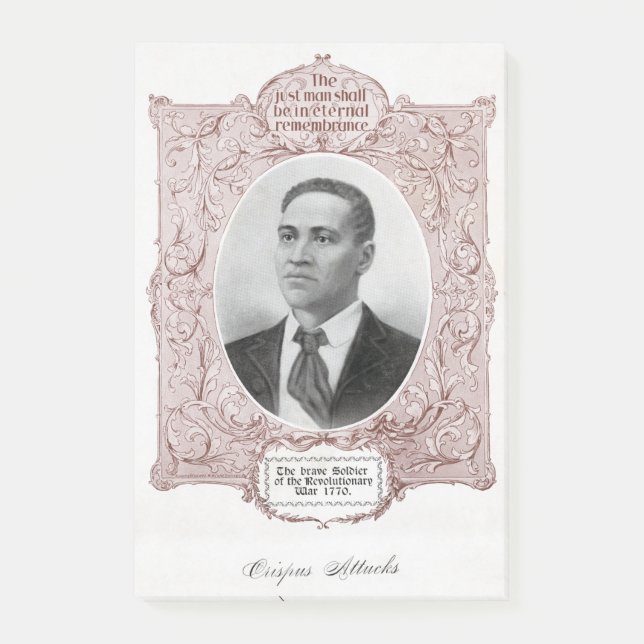 Crispus Attucks: Märtyrer der amerikanischen Revol Post-it Klebezettel (Vorderseite)