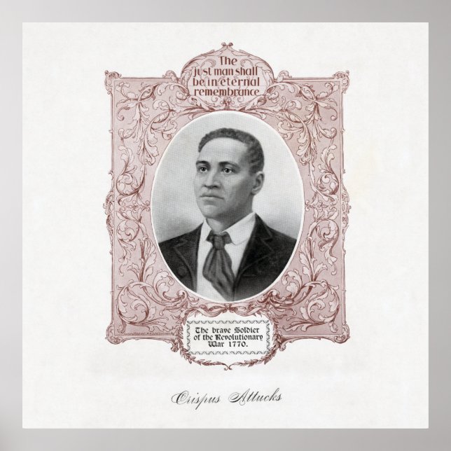 Crispus Attucks: Märtyrer der amerikanischen Revol Poster (Vorne)