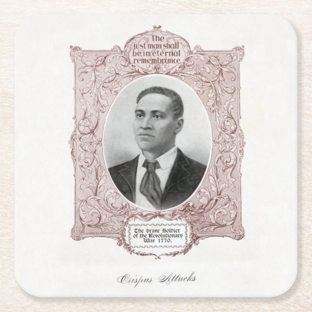 Crispus Attucks: Märtyrer der amerikanischen Revol Rechteckiger Pappuntersetzer (Vorderseite)